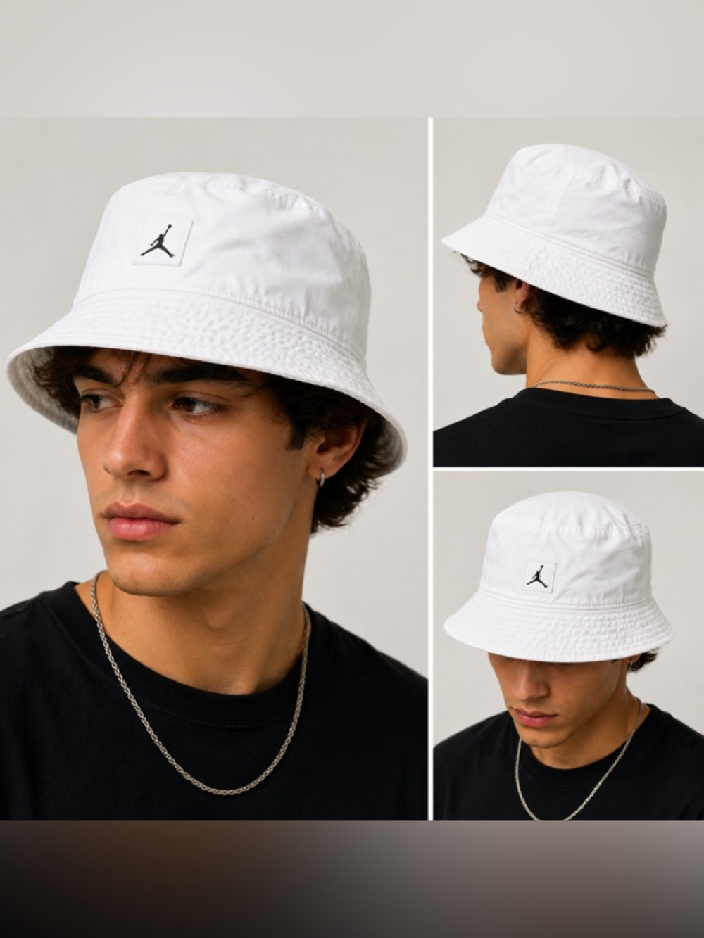 NWT Nike Air Jordan Jumpman Bucket Hat White M/L DC3687-100 Streetwear Unisex